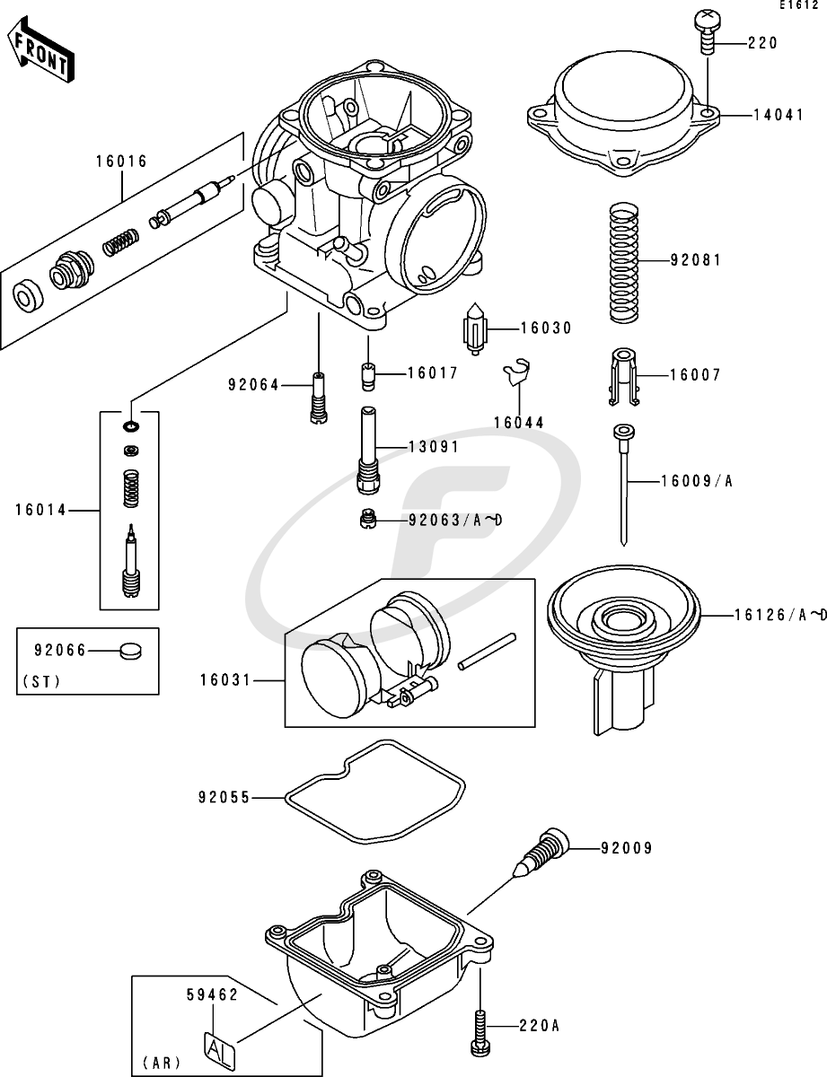 Kawasaki EN500-C3 1998 Carburetor Parts(1/2) supplied next day (UK only